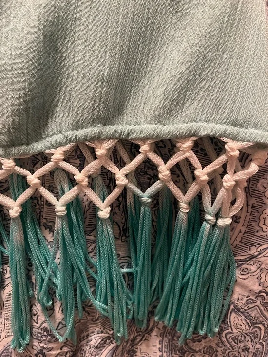 ✨ Z&L Europe Embroidered Boho Kimono Cardigan – Fringe Tassel Detail ✨ - Picture 13 of 14